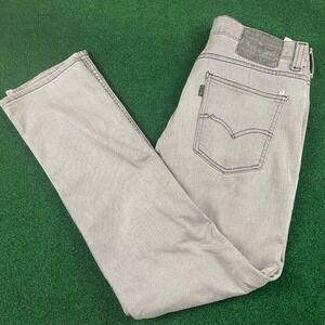 Levi Strauss 511 Slim Fit Jeans Mens W30 L32 Gray Denim Casual Pants